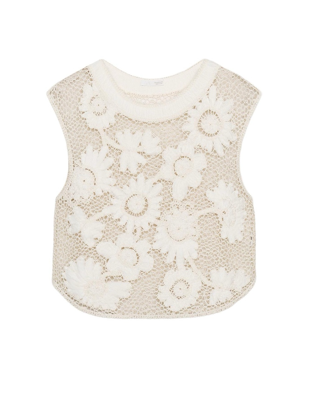 Zara Crochet Floral Top
